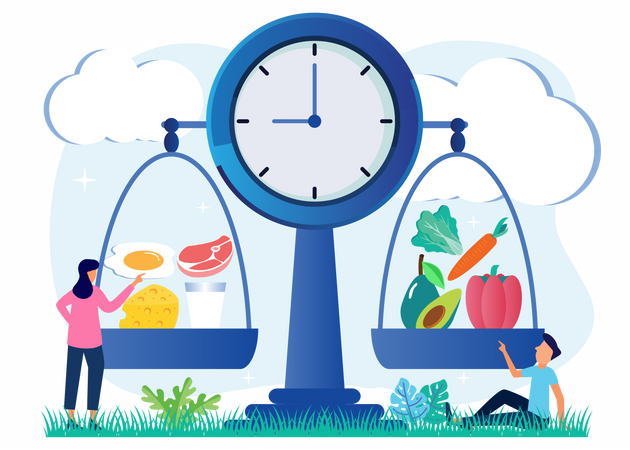 Gesunde Ernährung  Illustration