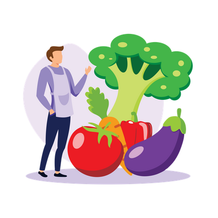 Gesunde Ernährung  Illustration