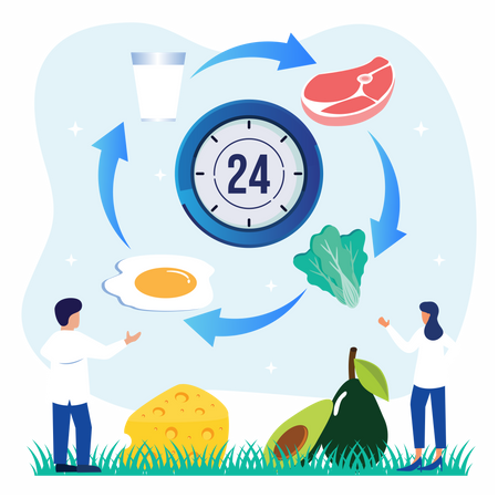 Gesundes Essen  Illustration