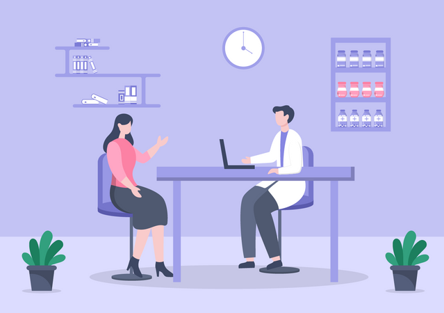 Gesundheits-Check  Illustration