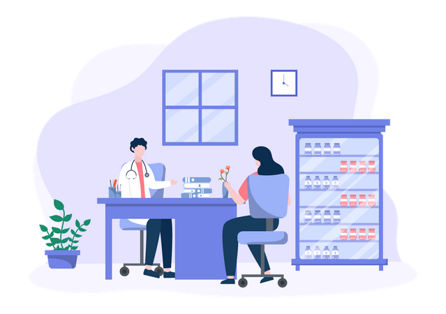 Gesundheits-Check  Illustration