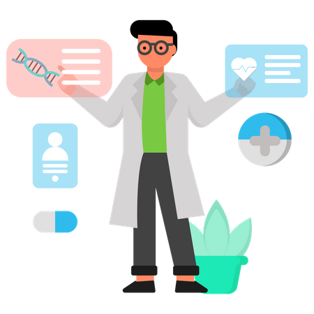 Gesundheits-Check  Illustration