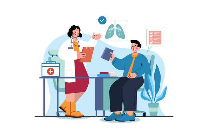 Gesundheits-Check  Illustration