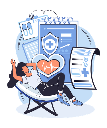 Gesundheitspflege  Illustration