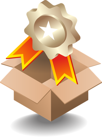 Get a trophy prize  Illustration