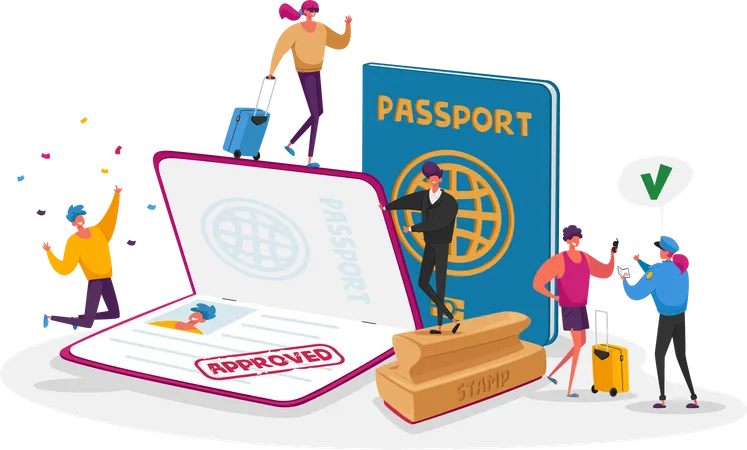 Get Approved Visa  Illustration