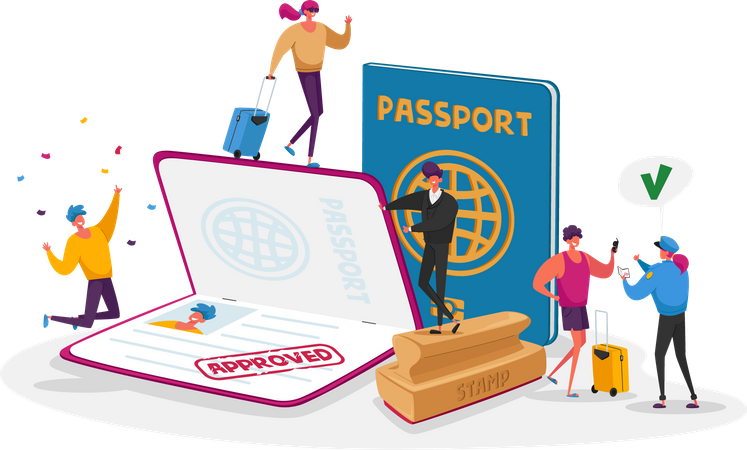 Get Approved Visa  Illustration