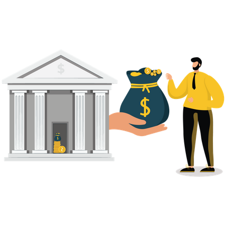 Get Bank Financial Loan from  Illustration