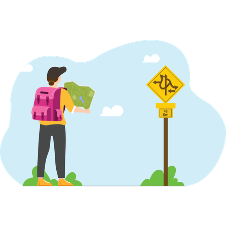 Get lost somewhere  Illustration