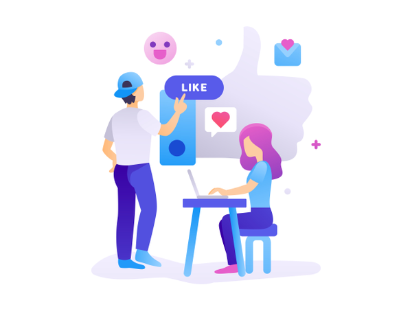 Get More Likes  Illustration