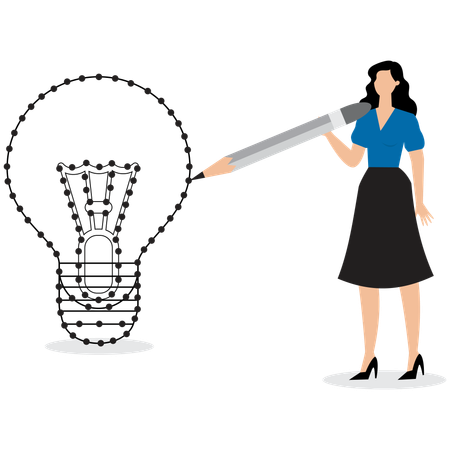 Getting business idea  Illustration