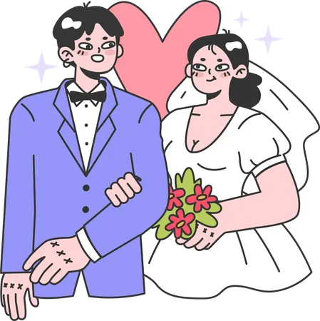 Getting Married  Illustration