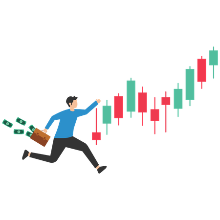 Profitieren Sie von Investitionen an der Börse  Illustration