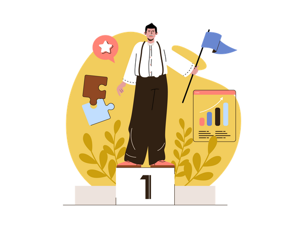 Gewinner des Business-Wettbewerbs  Illustration