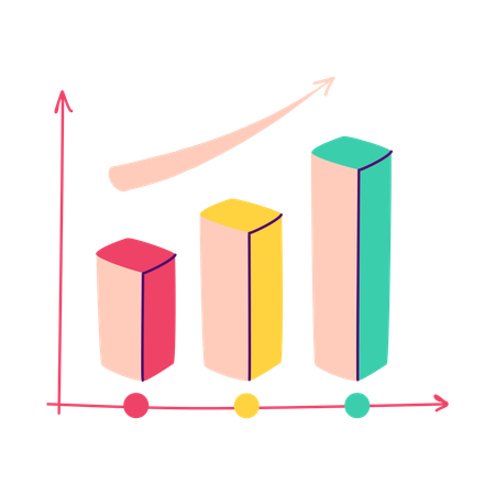 Gewinnwachstumsdiagramm  Illustration