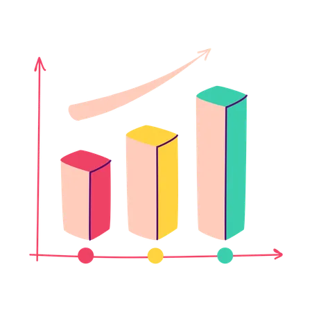 Gewinnwachstumsdiagramm  Illustration