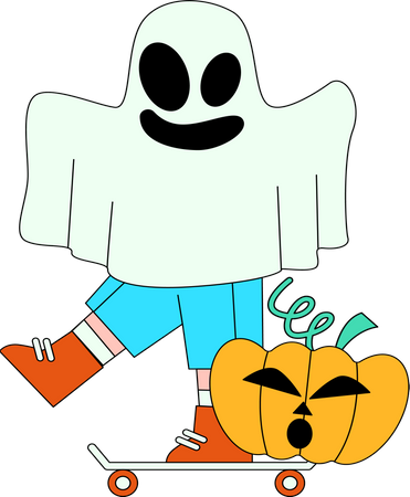 Ghost Costume Illustration