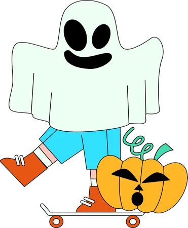 Ghost Costume  Illustration