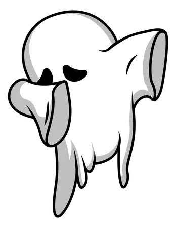 Ghost Dabbing  Illustration