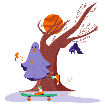 Ghost-Skater  Illustration