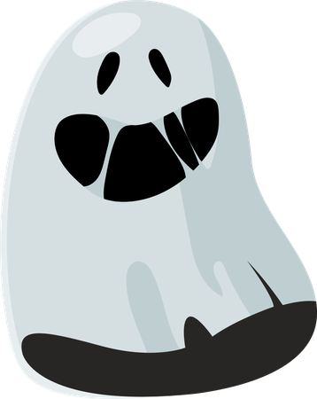 Ghostly Grin  Illustration