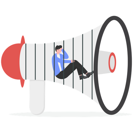 Giant army boot trampling on man  Illustration
