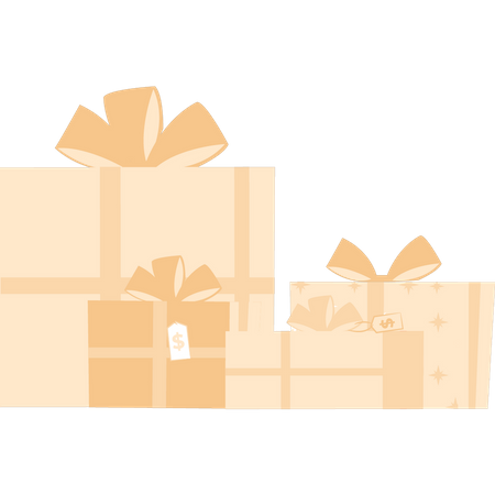 Gift boxes  Illustration