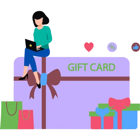 Gift card Illustration