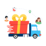 surprise delivery illustration