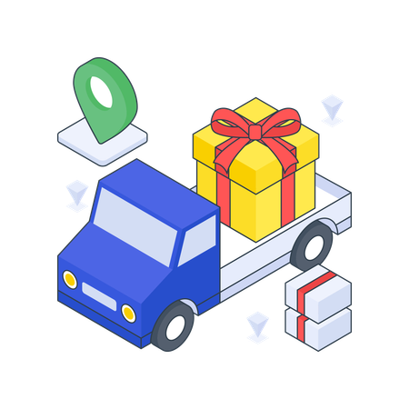 Gift Delivery  Illustration