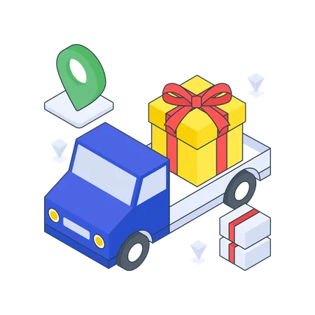 Gift Delivery  Illustration