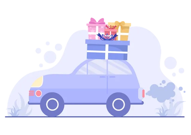 Gift Delivery  Illustration