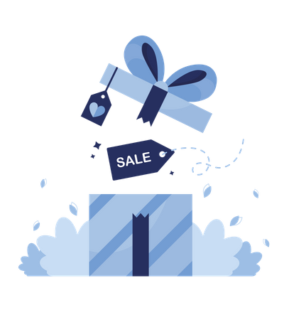 Gift in sale  Illustration