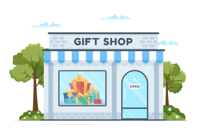 Gift shop Illustration
