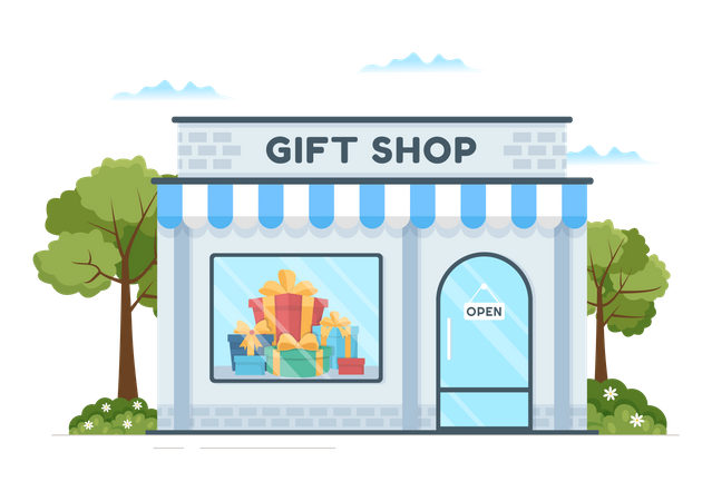 Gift shop  Illustration