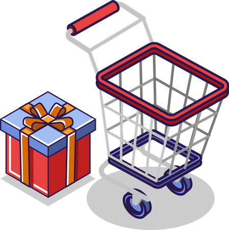 Gift shopping  Illustration