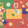 illustrations of gift wrap