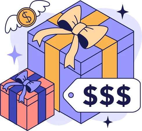 Gifts expenses  Illustration