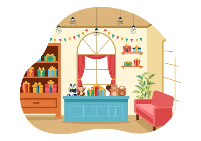 Gifts Store  Illustration