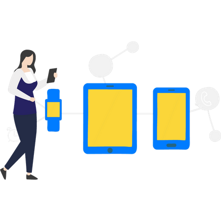 Gils dispose d'une connexion Internet pour tous les appareils  Illustration