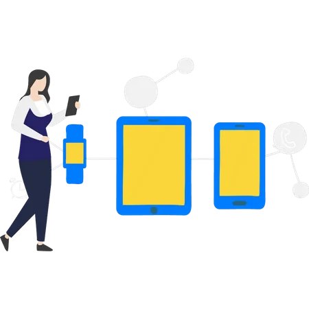 Gils dispose d'une connexion Internet pour tous les appareils  Illustration