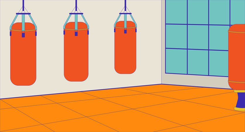 Gimnasio de artes marciales  Ilustración