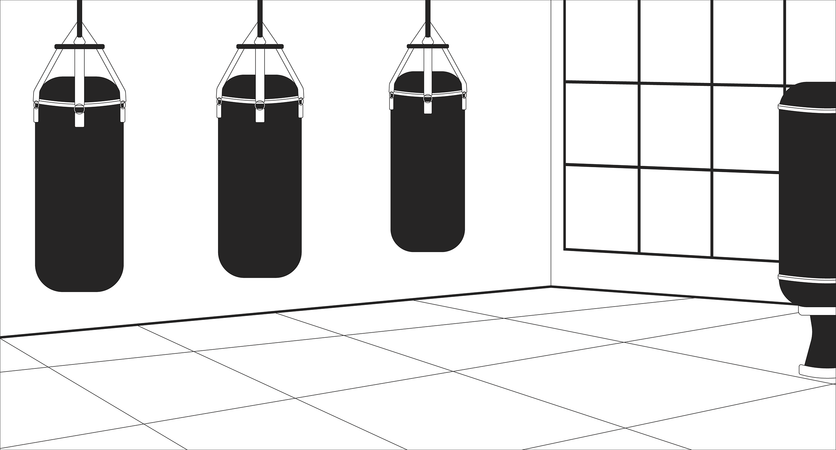 Gimnasio de artes marciales  Ilustración