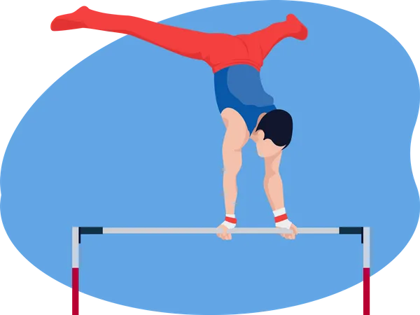 Gimnasta masculino  Ilustración