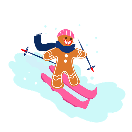 Ski de gingembre  Illustration