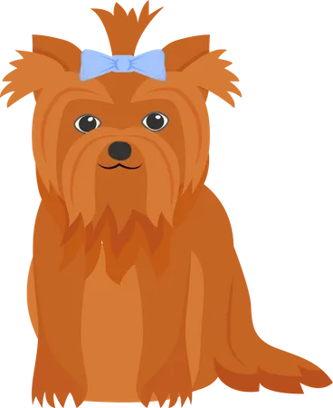 Ginger terrier Illustration