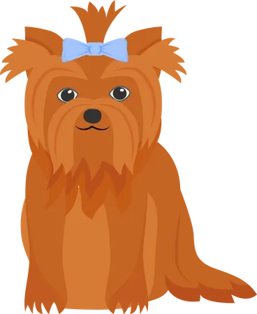 Ginger terrier  Illustration