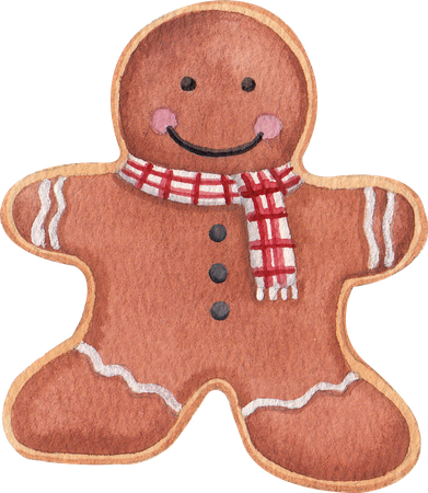 Gingerbread Cookie  Illustration