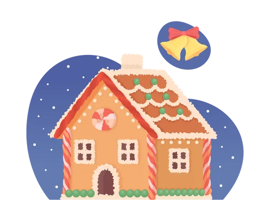 Gingerbread house Illustration