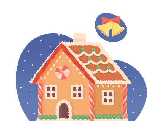 Gingerbread house  Illustration